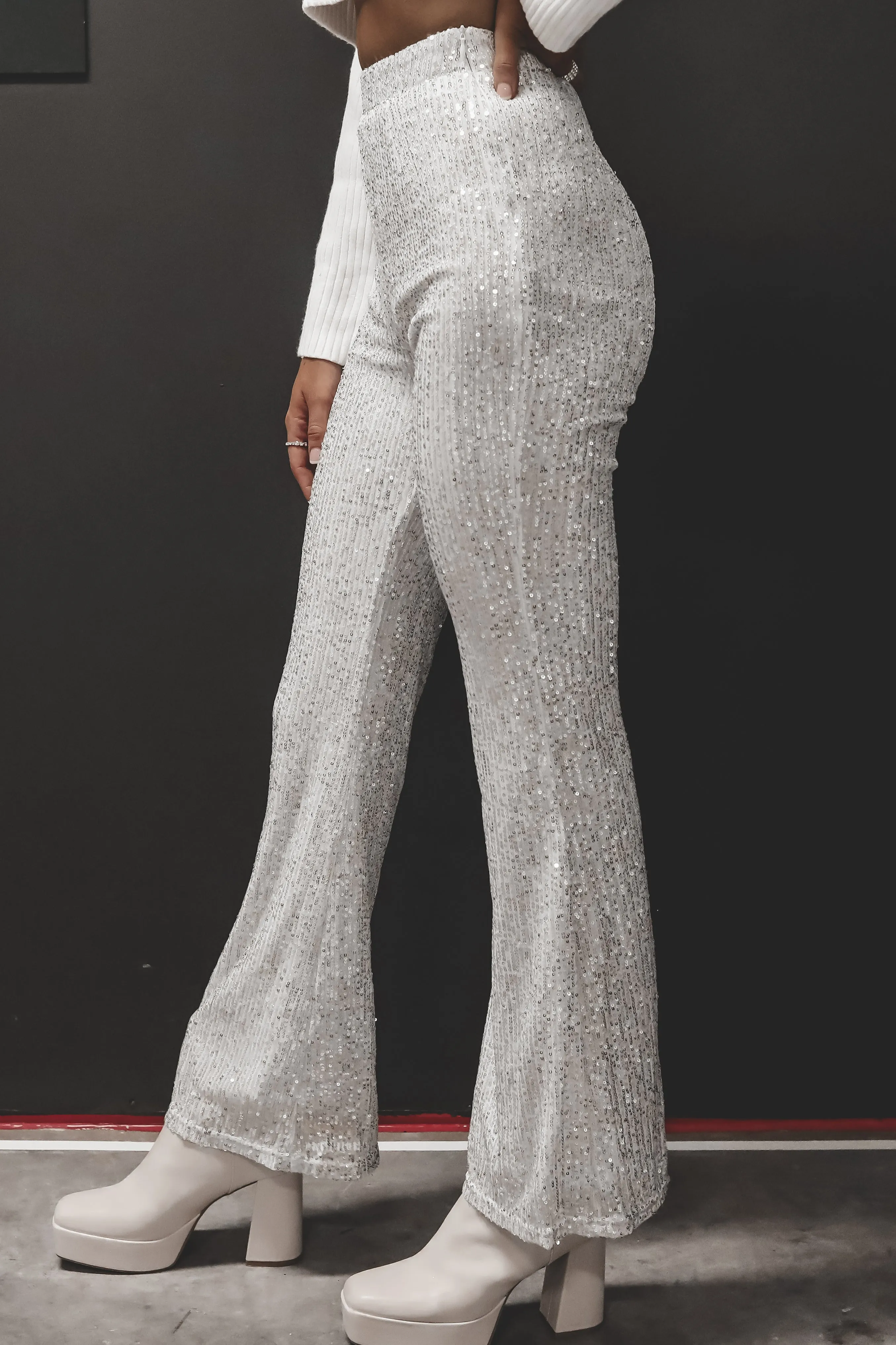 DEAL You've Got The Bling Sequin Flare Pants sold by Amazing Lace product image thumbnail 5
