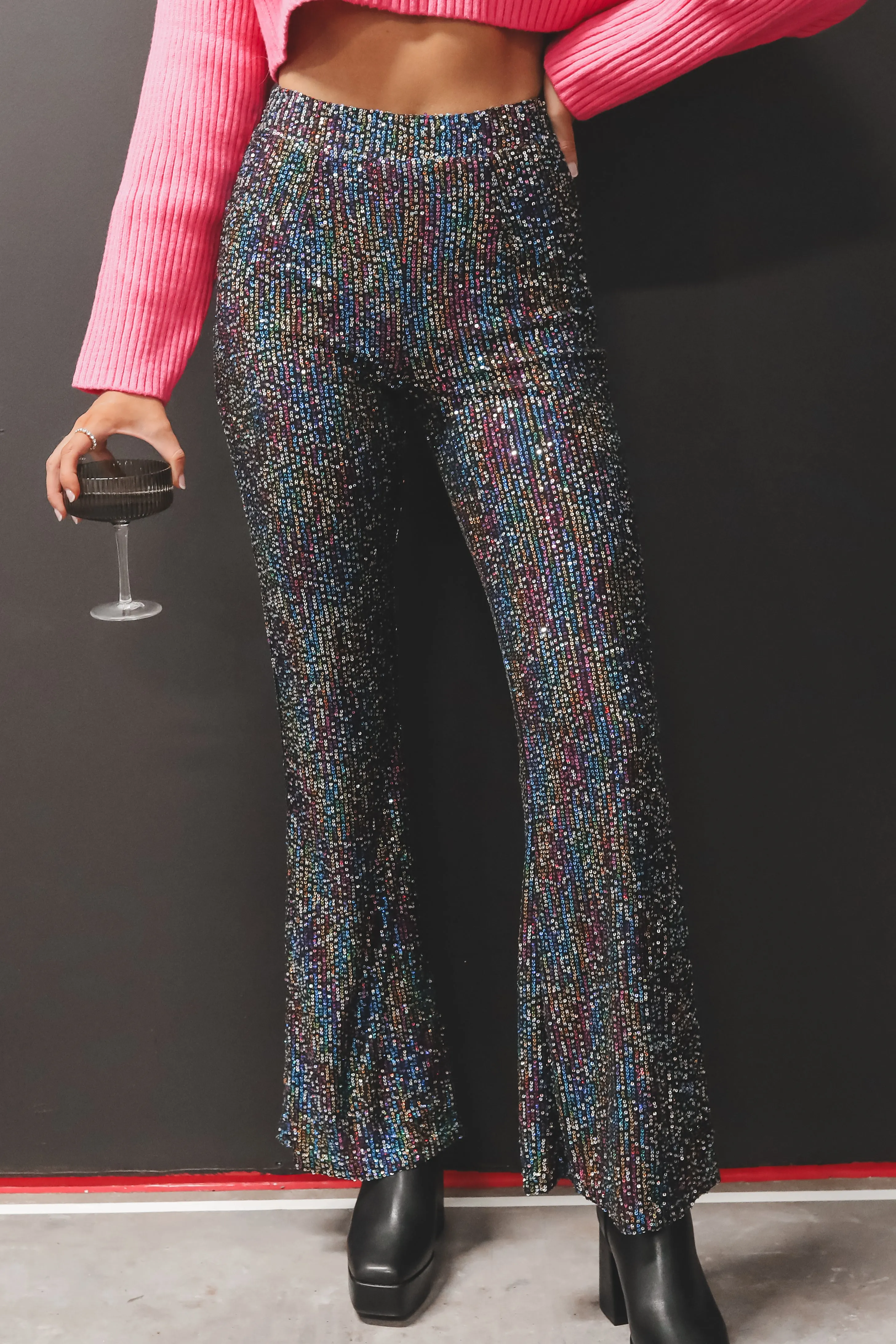 DEAL You've Got The Bling Sequin Flare Pants sold by Amazing Lace