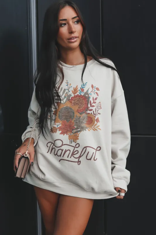 Very Very Thankful Graphic Pullover sold by Amazing Lace