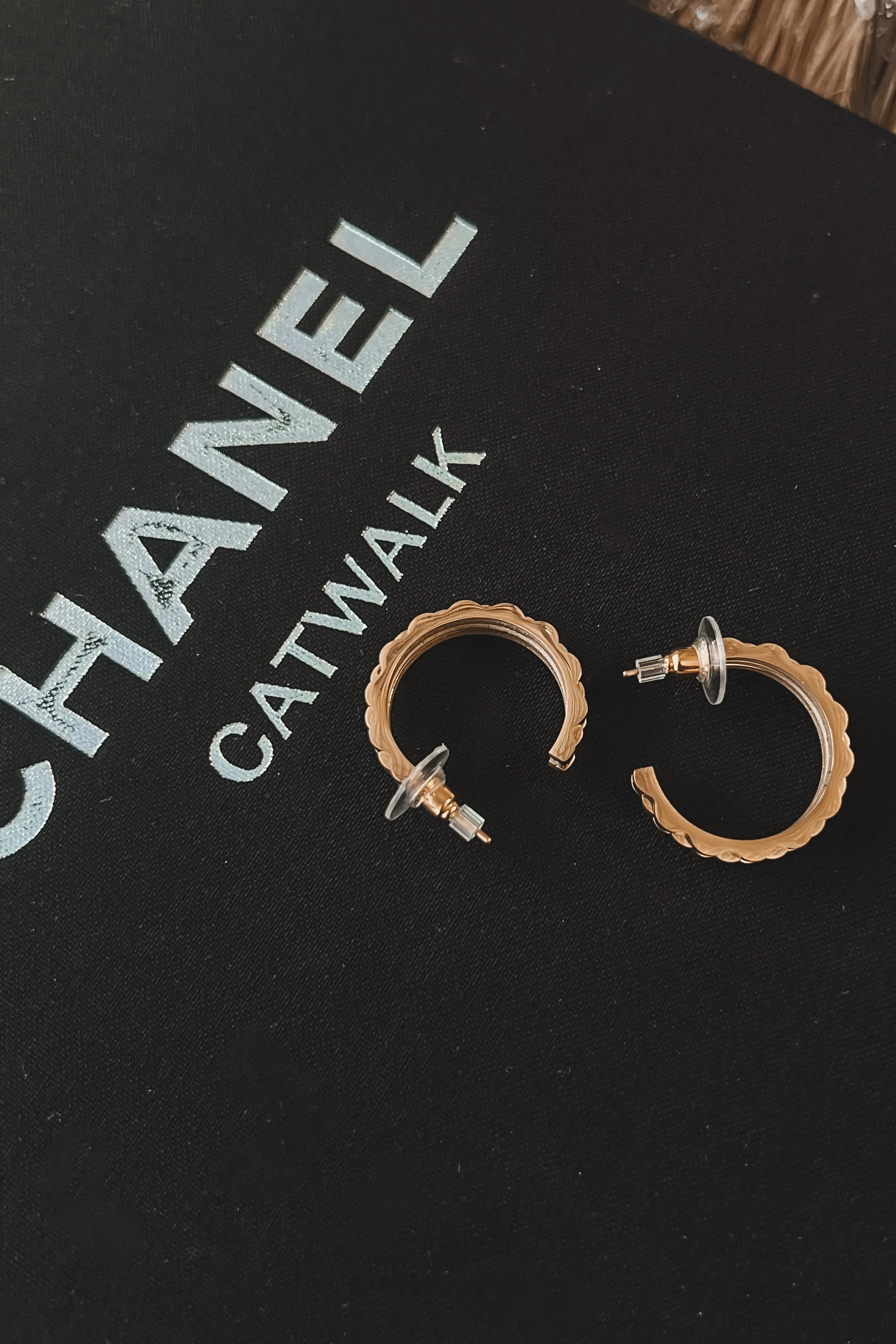 Always On Gold Hoop Earrings sold by Amazing Lace product image thumbnail 2