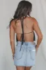A Night To Remember Black Backless Halter Top sold by Amazing Lace