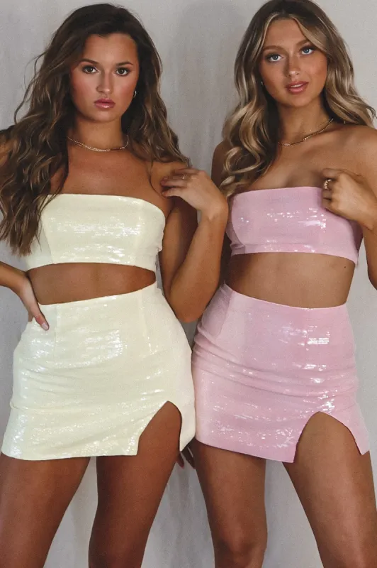 DEAL Make It Look Easy Sequins Tube Top sold by Amazing Lace