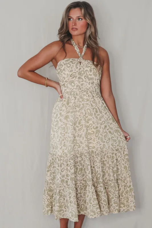 Take Me To A Resort Printed Midi sold by Amazing Lace