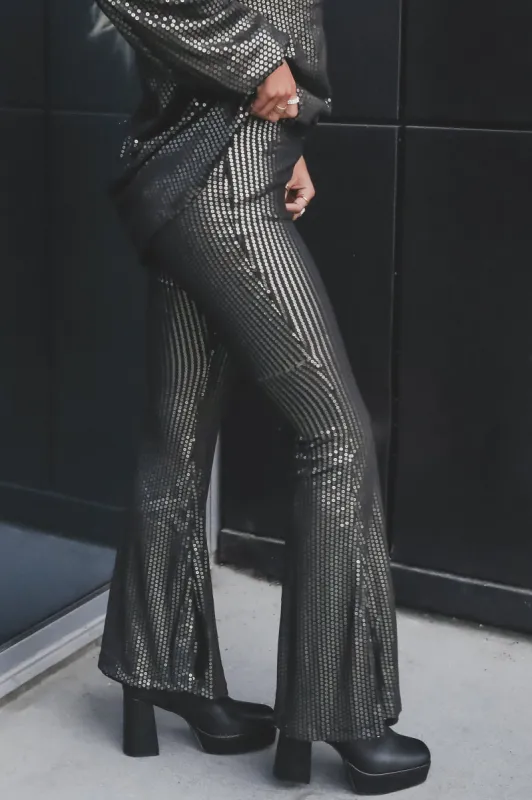 DEAL Light Up The Whole Room Sequin Flare Bell Bottoms sold by Amazing Lace