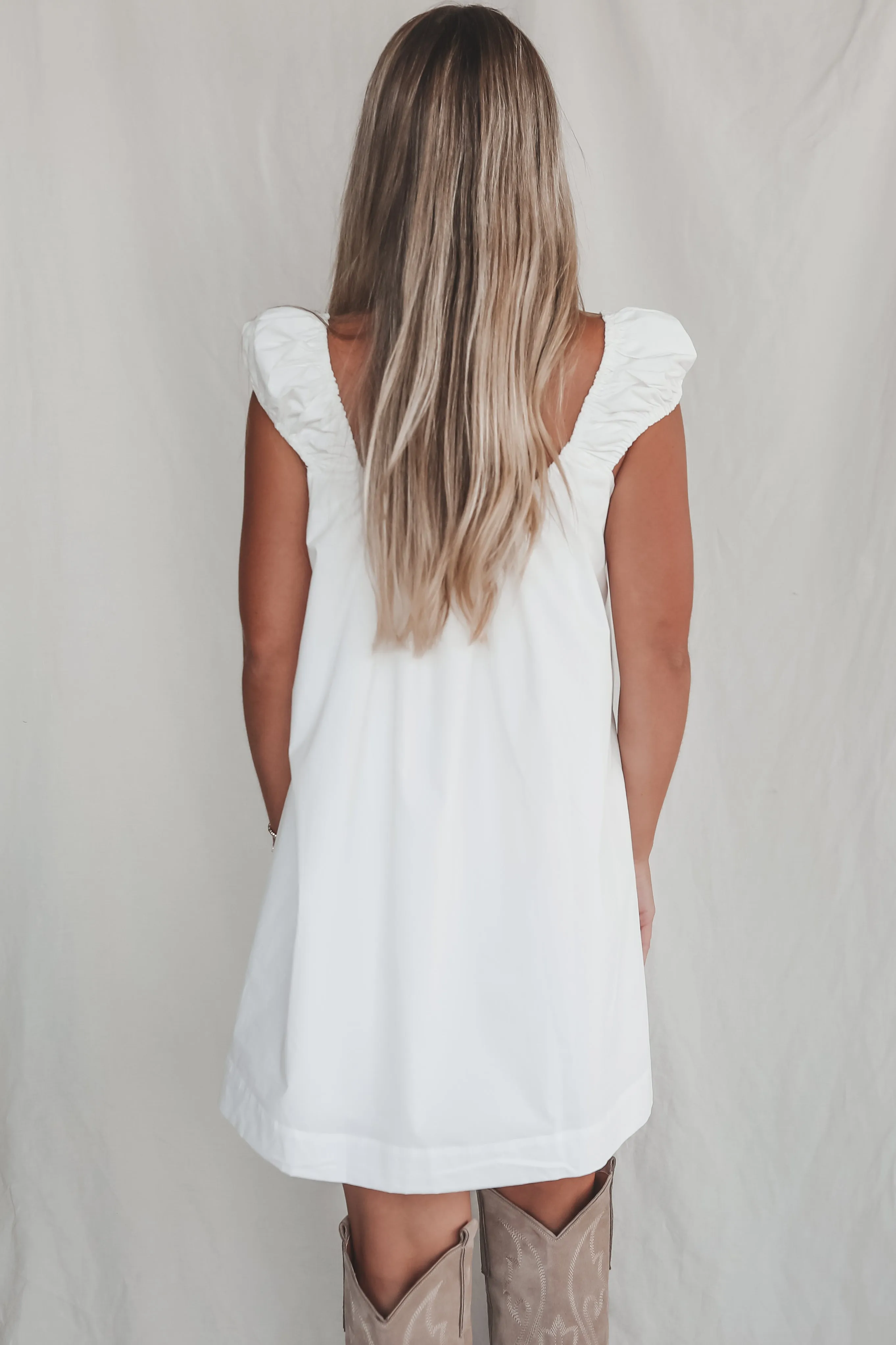 DEAL A Good Feeling About This White Floral Embroidered Mini Dress sold by Amazing Lace product image thumbnail 4