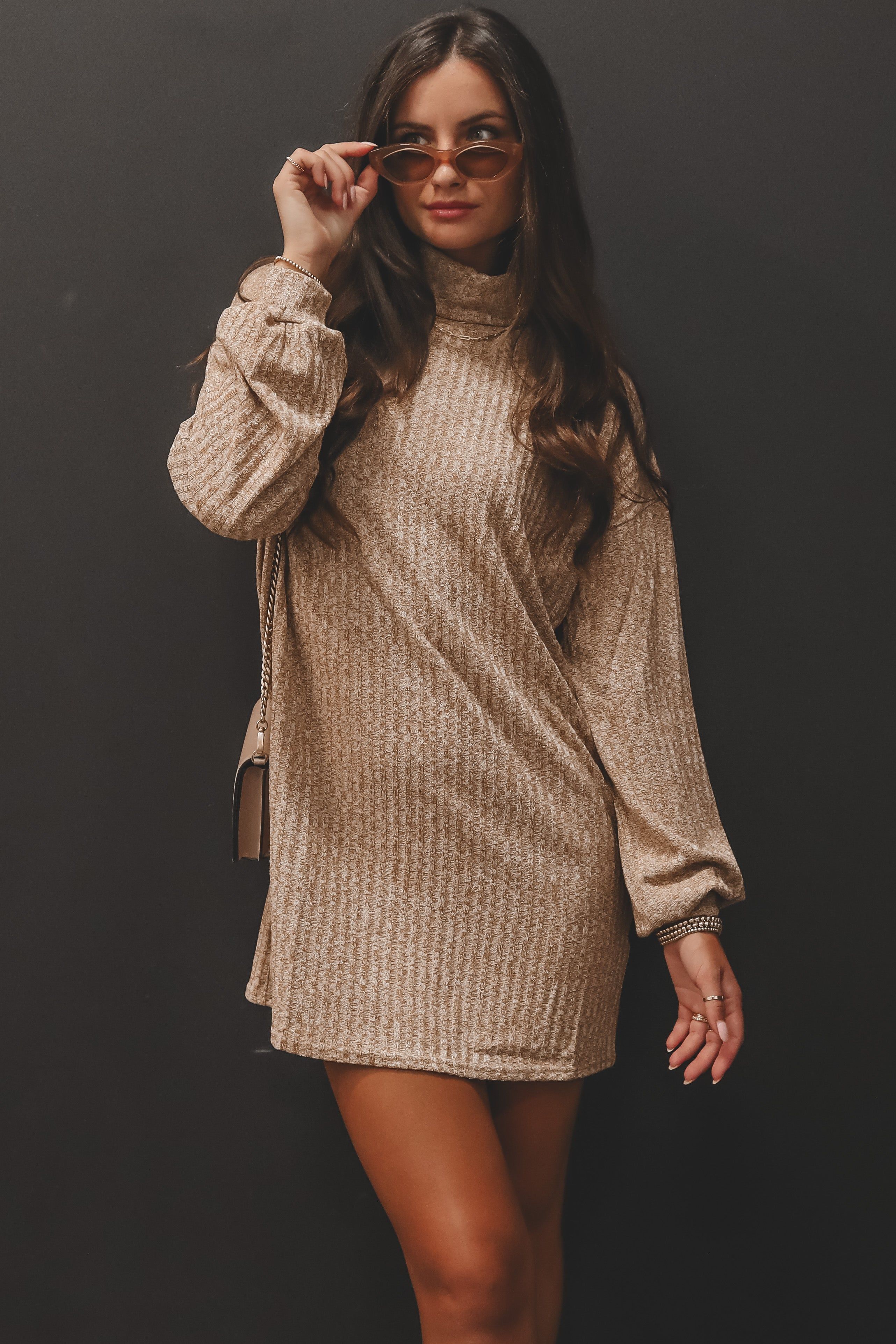 SADIE & SAGE Jessa Turtleneck Mini Dress sold by Amazing Lace product image thumbnail 4