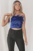 DEAL LINE & DOT Valerie Feather Sequins Tube Top sold by Amazing Lace