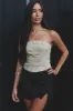 DEAL Calling The Shots Olive Denim Tube Top sold by Amazing Lace