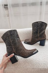 DOLVE VITA Falon Distressed Leather Moto Boots sold by Amazing Lace