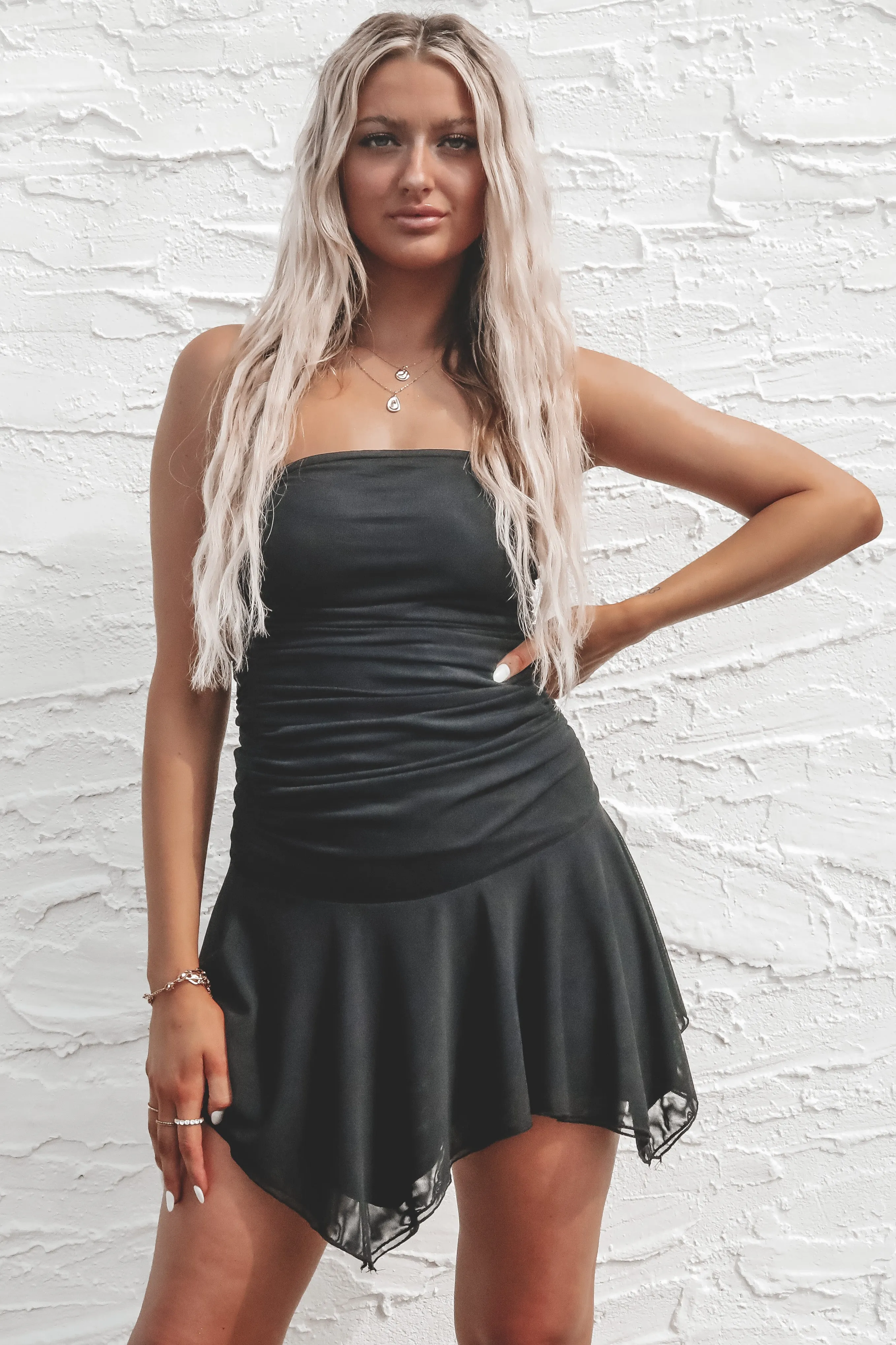 DEAL Made With Love Mesh Strapless Mini Dress sold by Amazing Lace