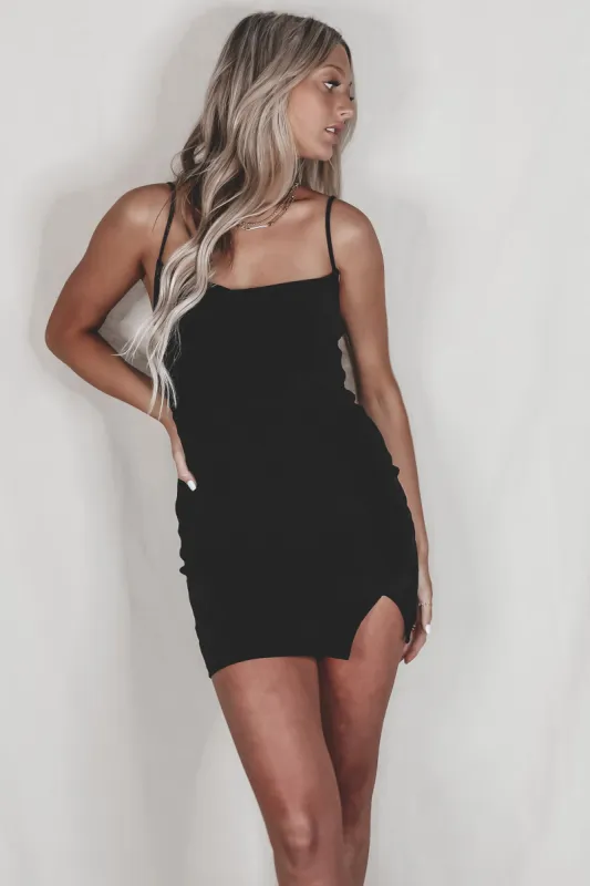 The Girls Are Going Out Cowl Neck Mini Dress sold by Amazing Lace