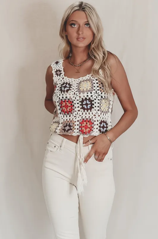 Always Bring Flowers Knit Floral Top sold by Amazing Lace