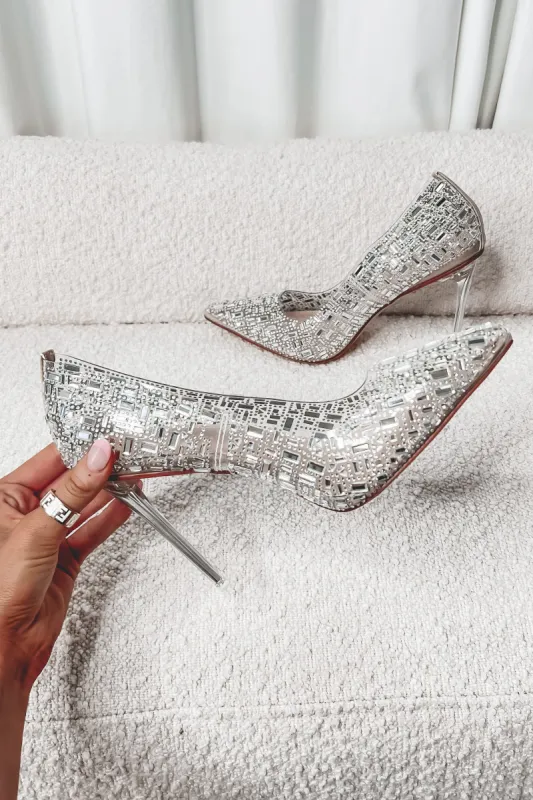 DEAL The Princess Is Here Silver Studded Stiletto sold by Amazing Lace