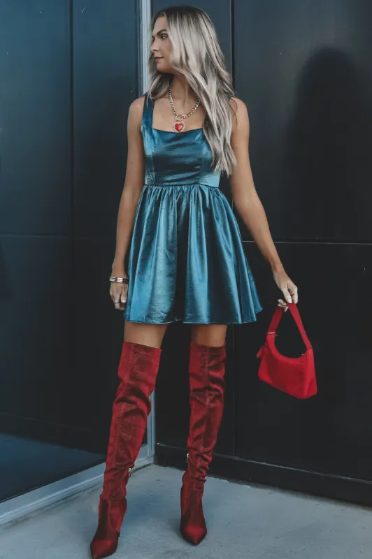 DEAL The Prettiest Teal Green Sheer Mini Dress sold by Amazing Lace