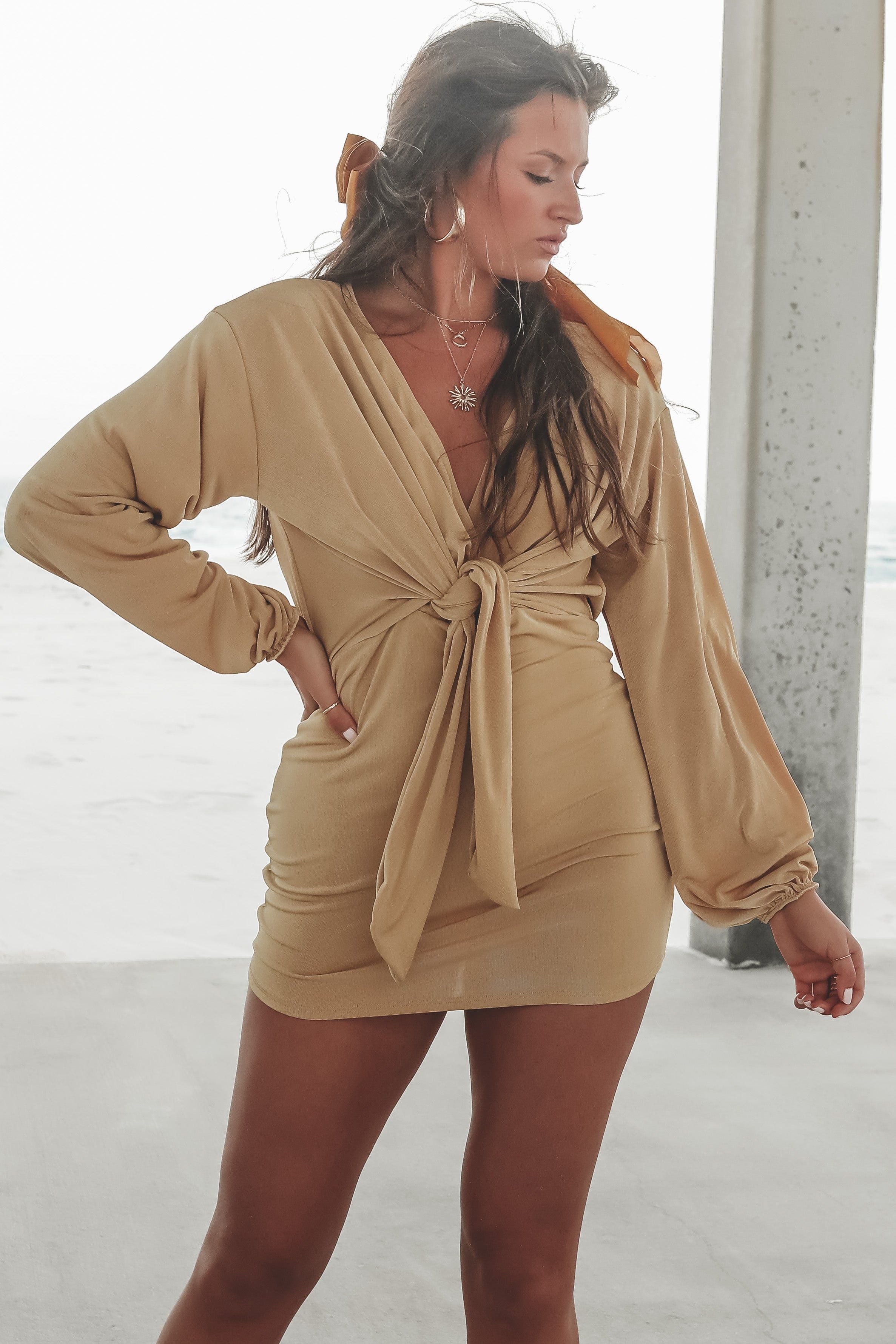 Sunset On My Mind Long Sleeve Dress sold by Amazing Lace product image thumbnail 4