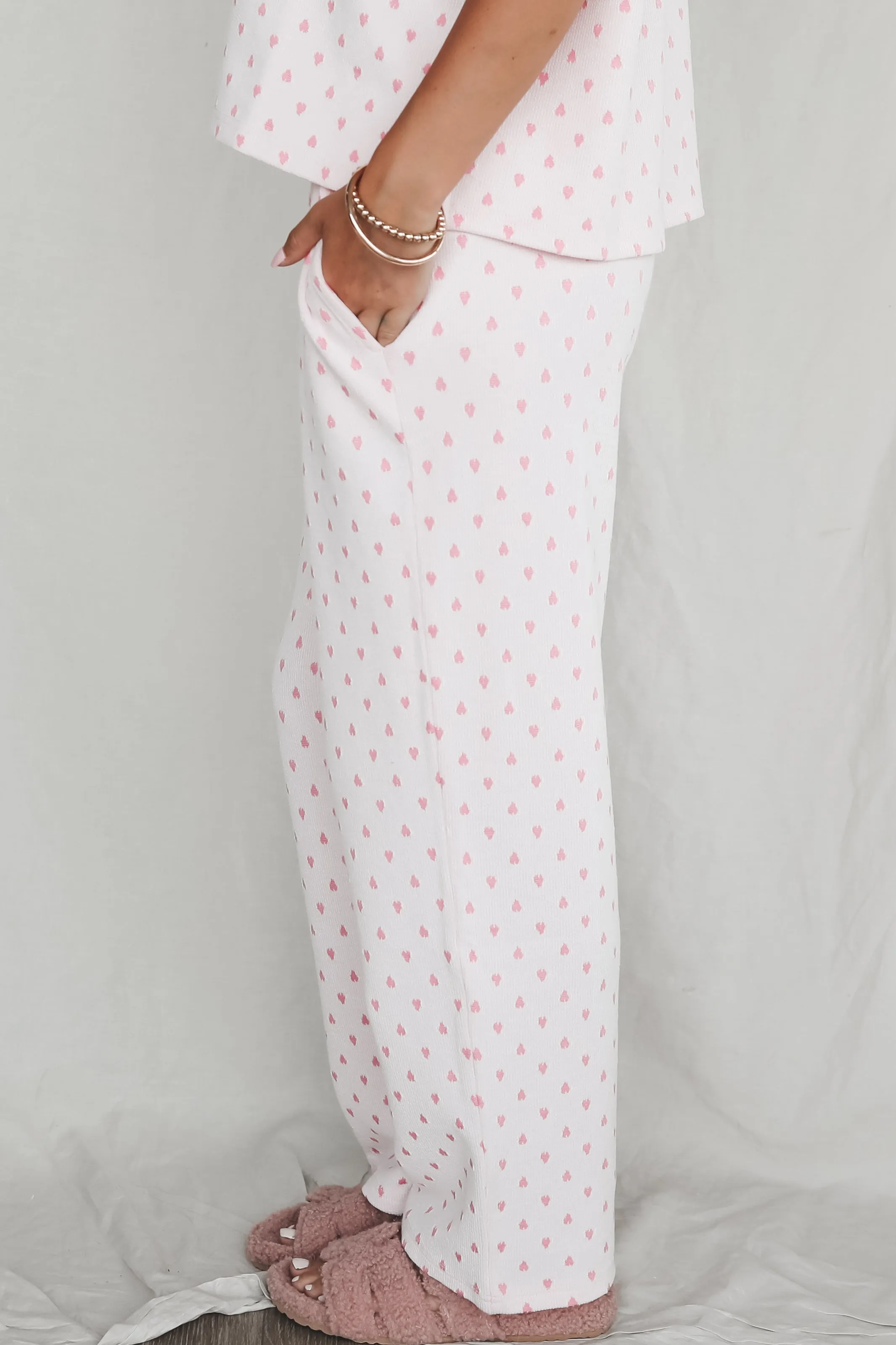 DEAL Pretty In Sleep Pink Heart PJ Pants sold by Amazing Lace product image thumbnail 3
