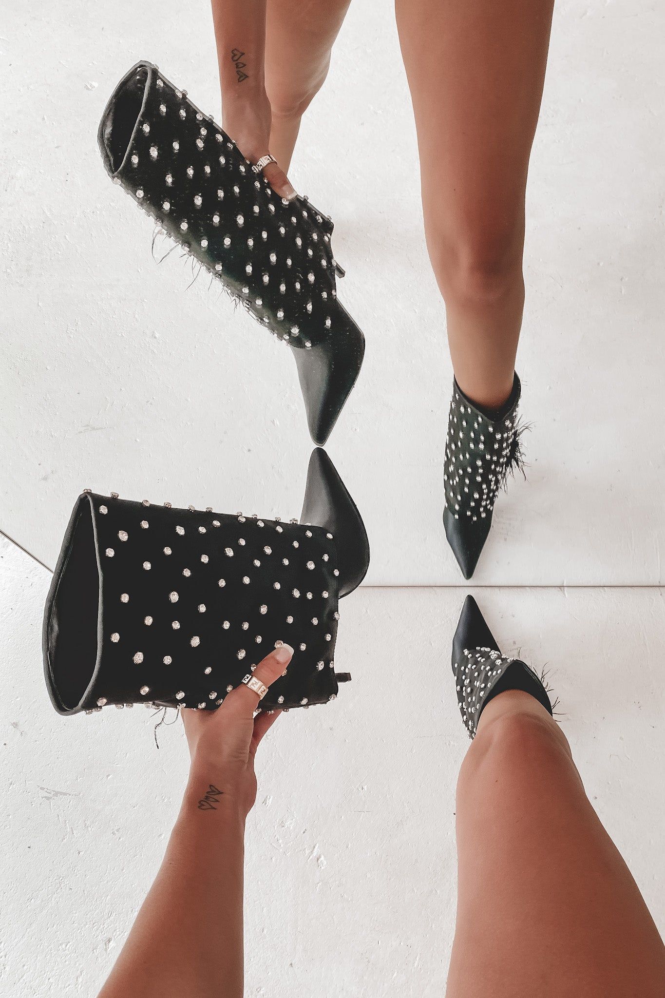 DEAL Giving Elegant And Extra Rhinestone Boot sold by Amazing Lace product image thumbnail 4