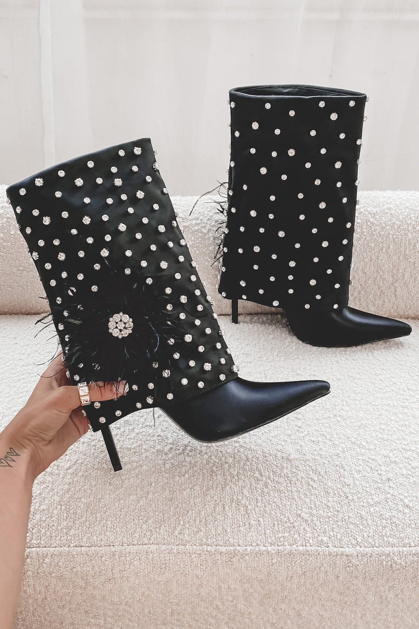 DEAL Giving Elegant And Extra Rhinestone Boot sold by Amazing Lace product image thumbnail 3