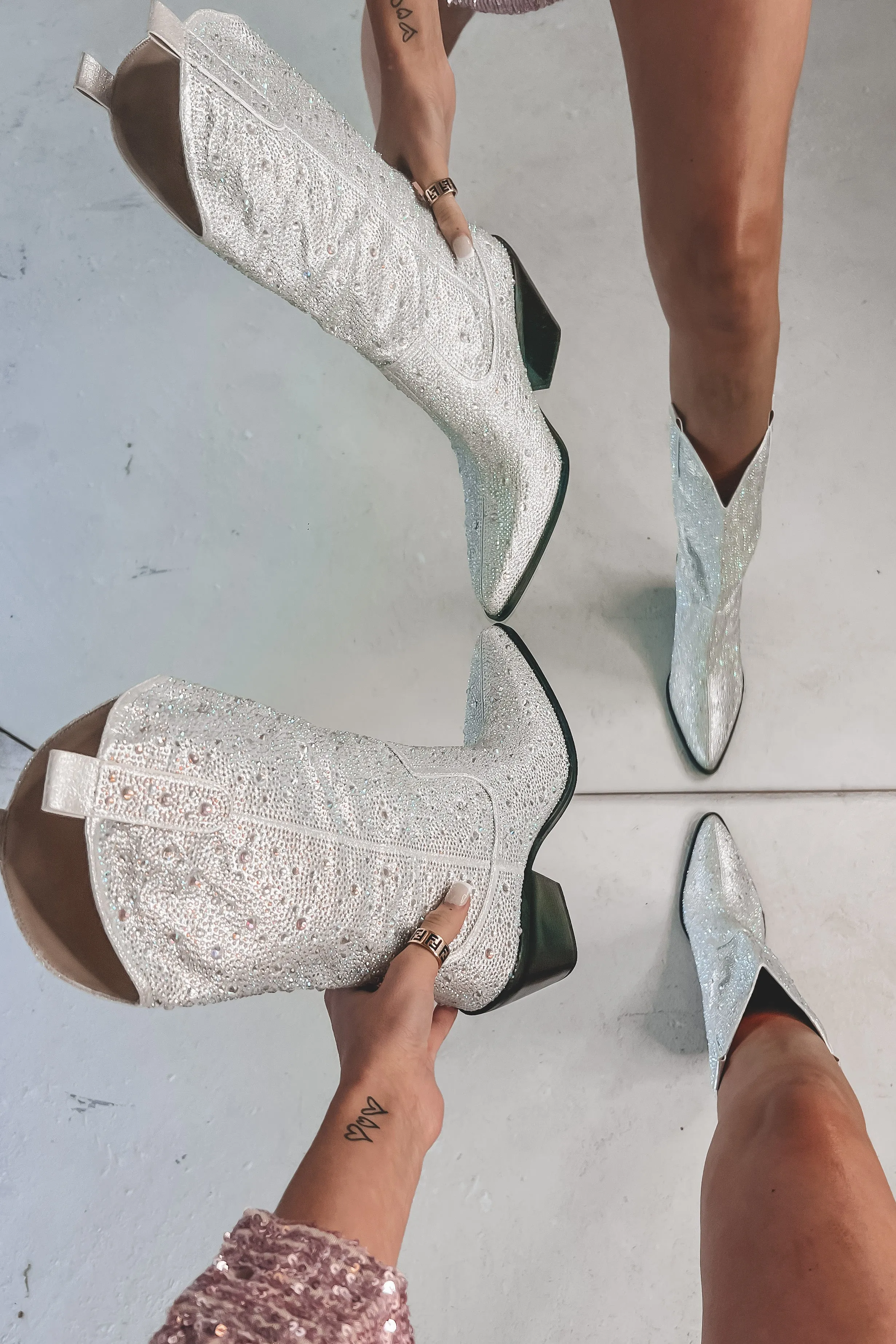 DEAL A Standout Rhinestone Detail Boots sold by Amazing Lace product image thumbnail 2