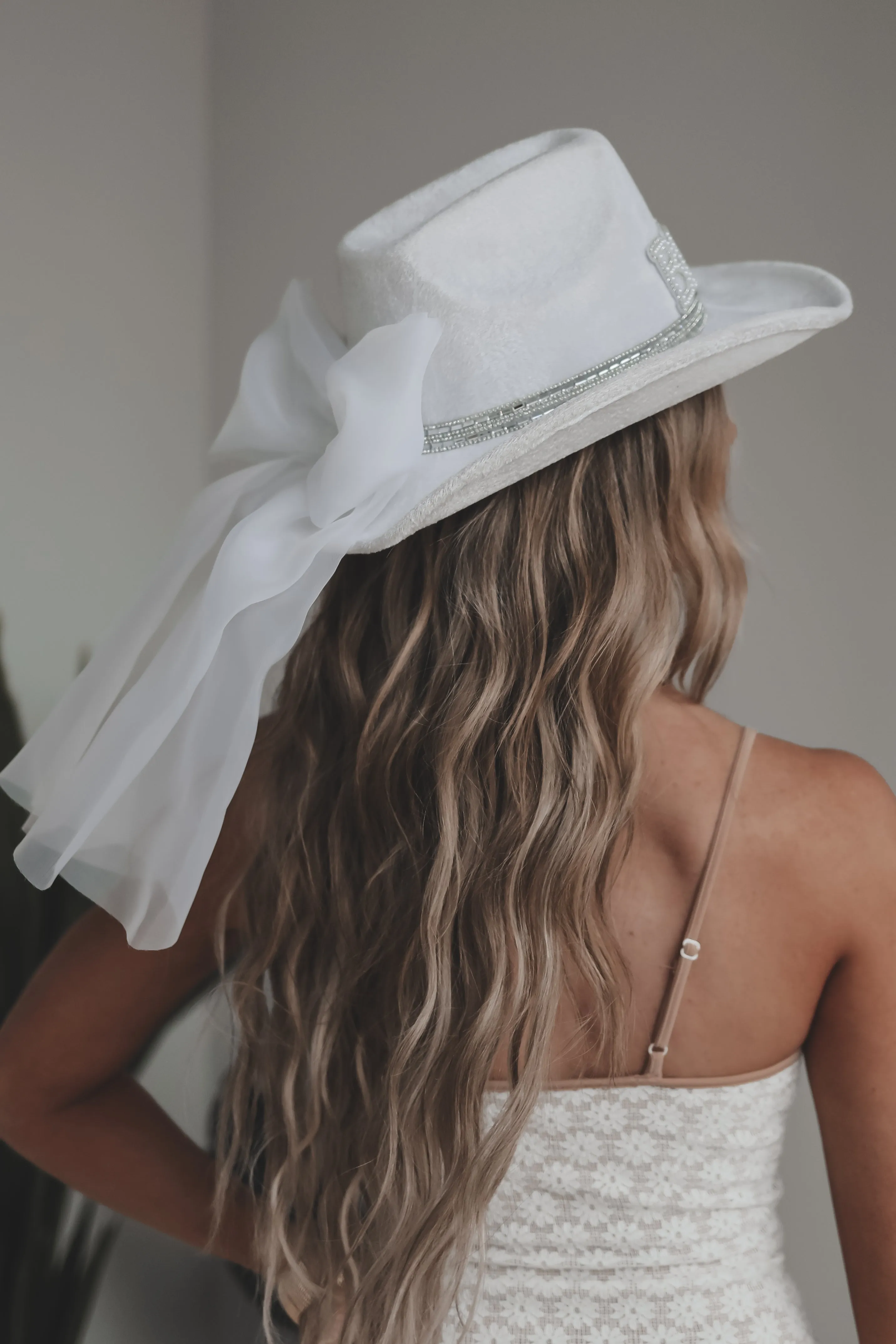The Brides Last Yeehaw White Cowgirl Hat sold by Amazing Lace product image thumbnail 4