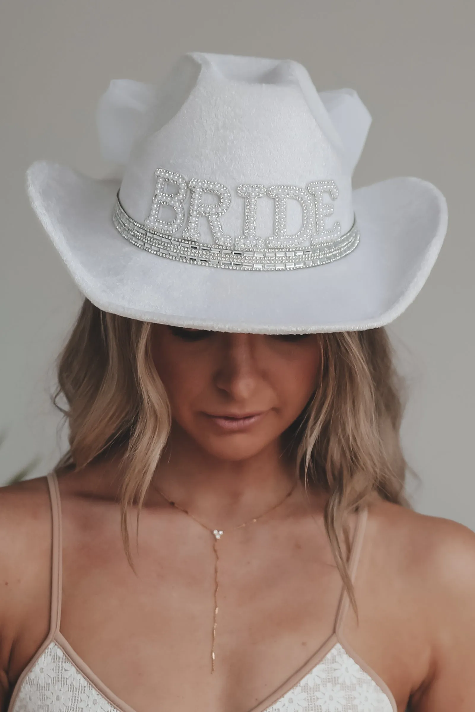 The Brides Last Yeehaw White Cowgirl Hat sold by Amazing Lace product image thumbnail 3