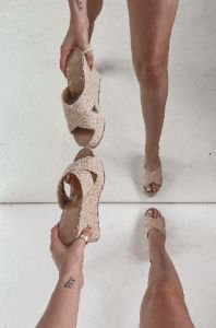 On My Beach Behavior Jute Wedge Sandal sold by Amazing Lace