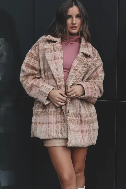 DEAL Sadie & Sage Lucy Vintage Fit Plaid Coat sold by Amazing Lace