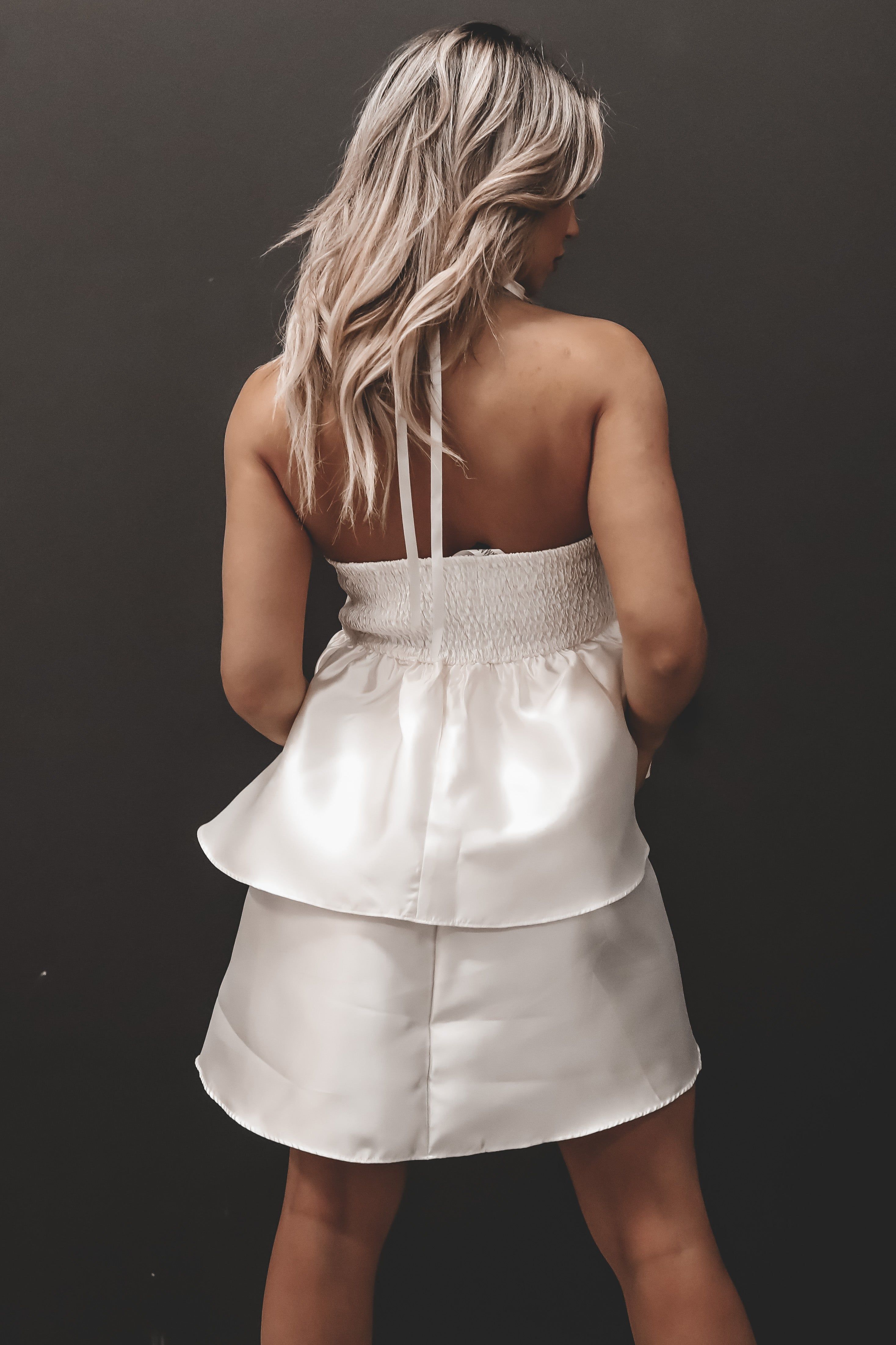 Always And Forever Off White Strapless Mini Dress sold by Amazing Lace product image thumbnail 2