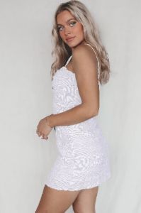 Let The Flowers Bloom Lilac Dress sold by Amazing Lace