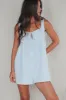 Beach Daze Light Blue Linen Romper sold by Amazing Lace