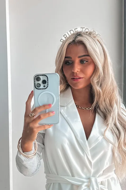 Bride To Be Gold Rhinestone Headband sold by Amazing Lace