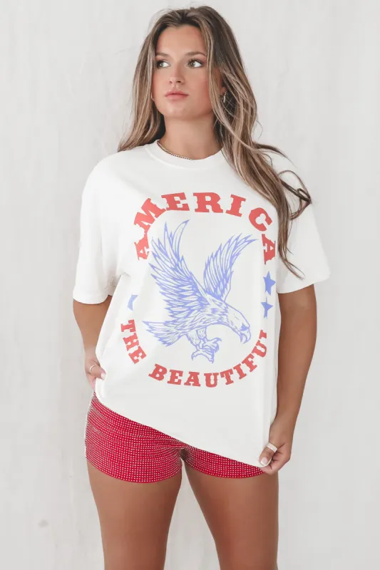 FRIDAY + SATURDAY America The Beautiful Tee sold by Amazing Lace