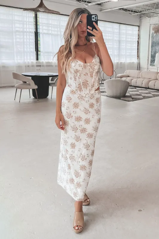 DEAL A Beautiful Afternoon Floral Corset Top sold by Amazing Lace