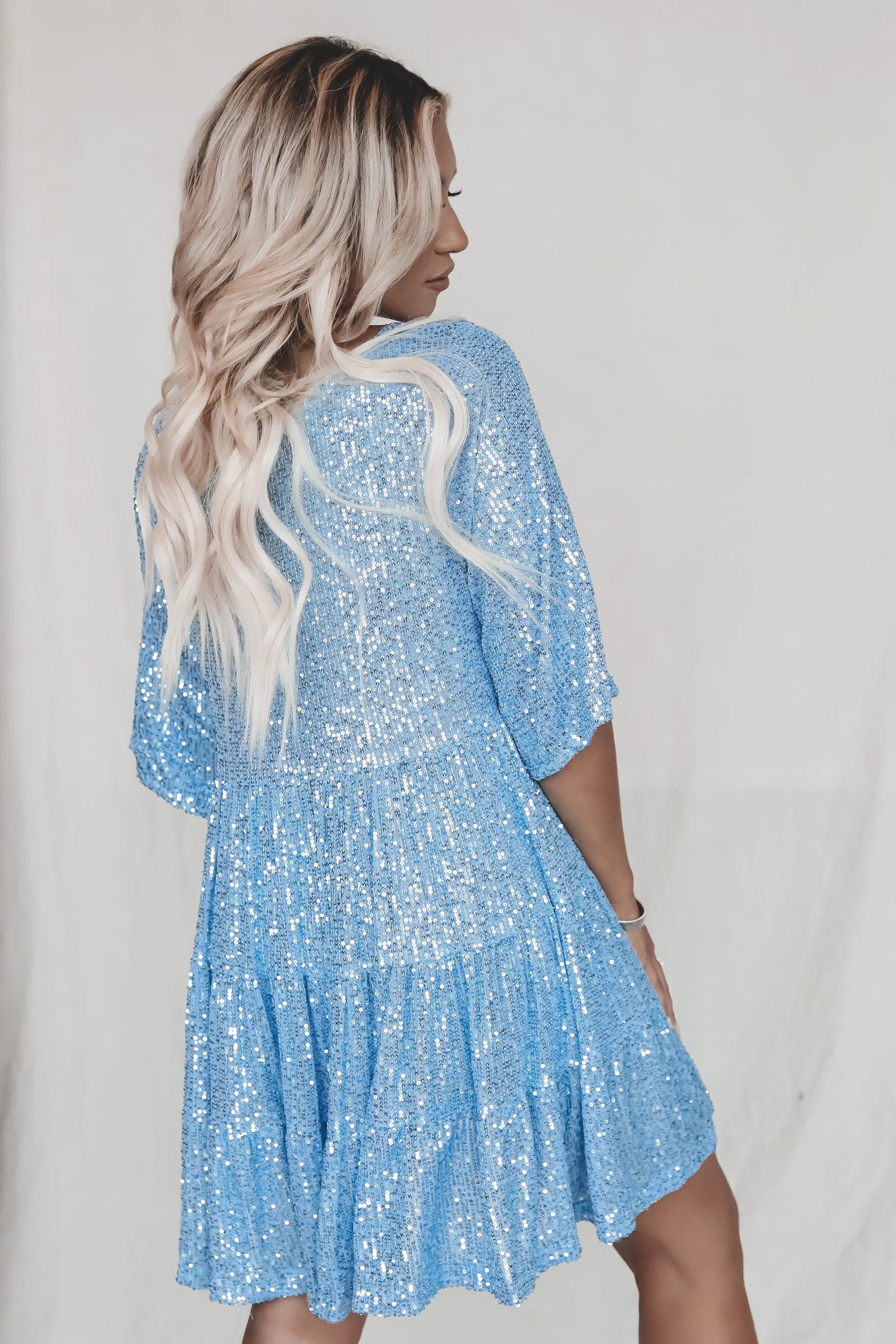 DEAL My Queen Sequin Babydoll Dress sold by Amazing Lace product image thumbnail 4