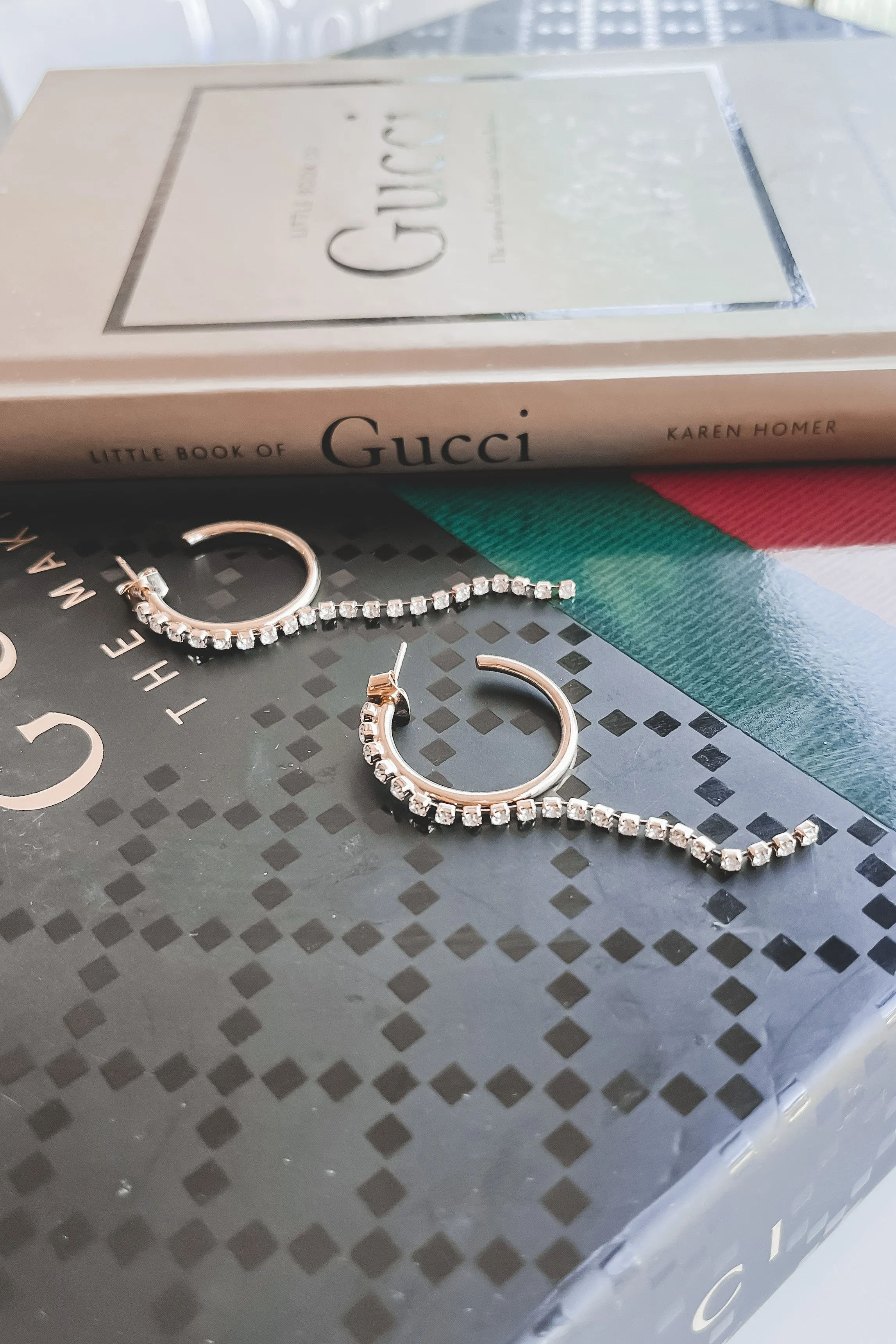 DEAL Not Your Average Hoop Gold Rhineston Hoops sold by Amazing Lace