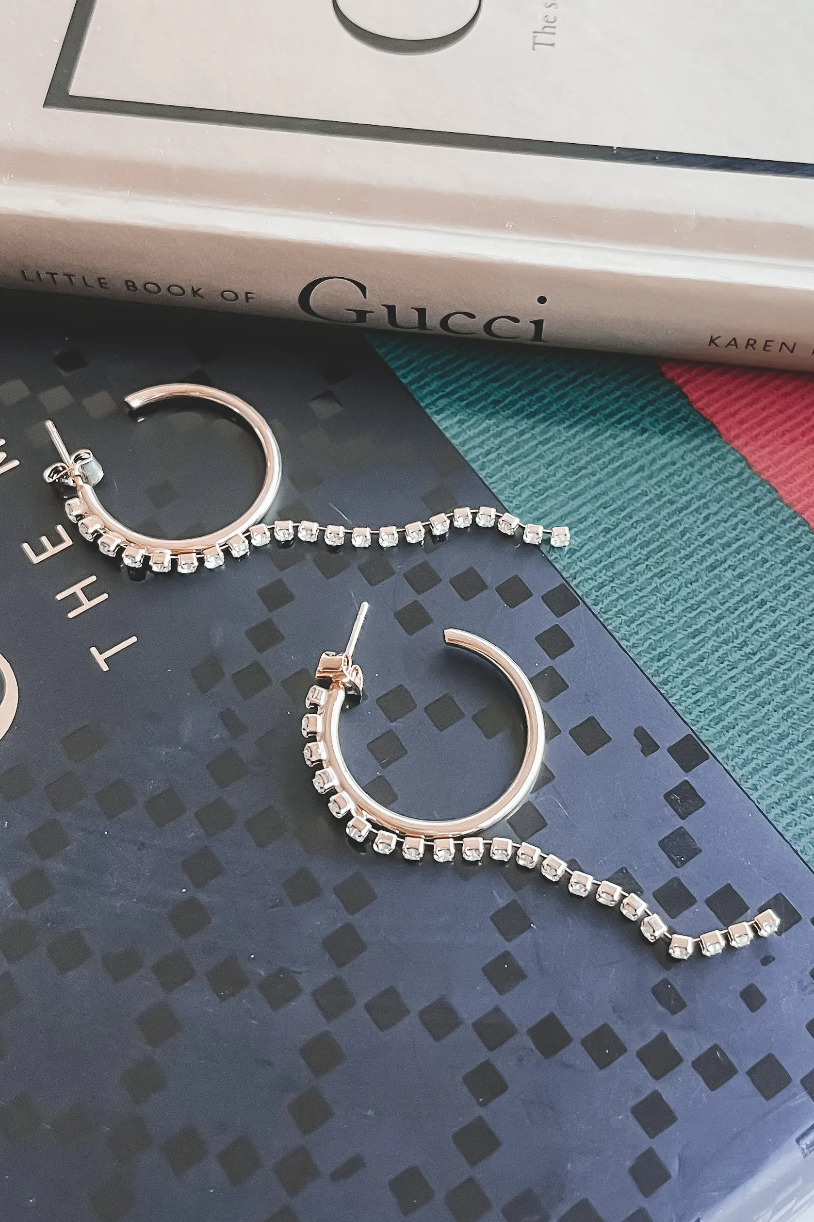 DEAL Not Your Average Hoop Gold Rhineston Hoops sold by Amazing Lace product image thumbnail 2