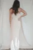A Sunset Walk Taupe Ruffle Maxi Dress sold by Amazing Lace