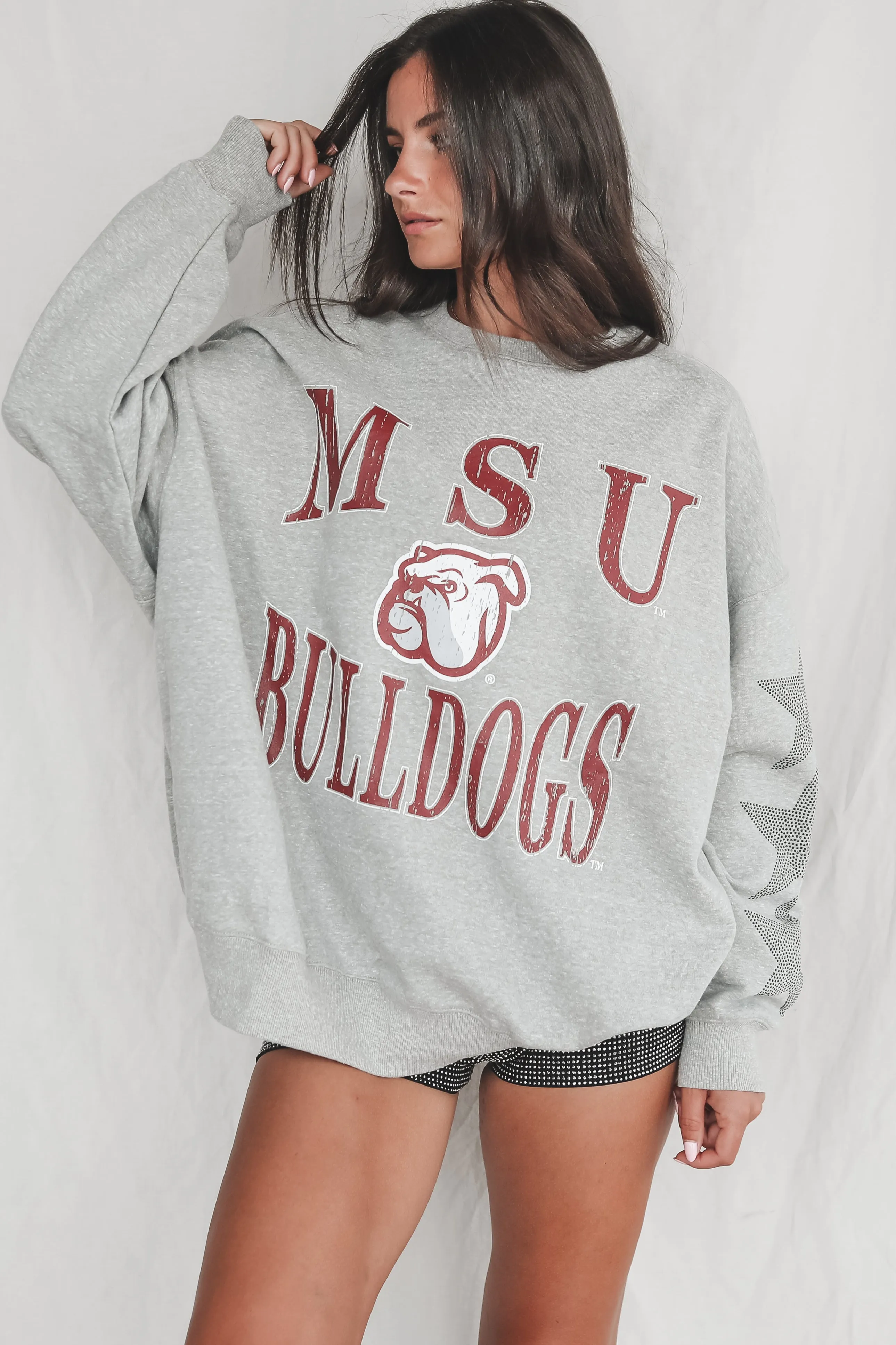 DEAL MSU Bulldogs Gray Game Day Pullover sold by Amazing Lace