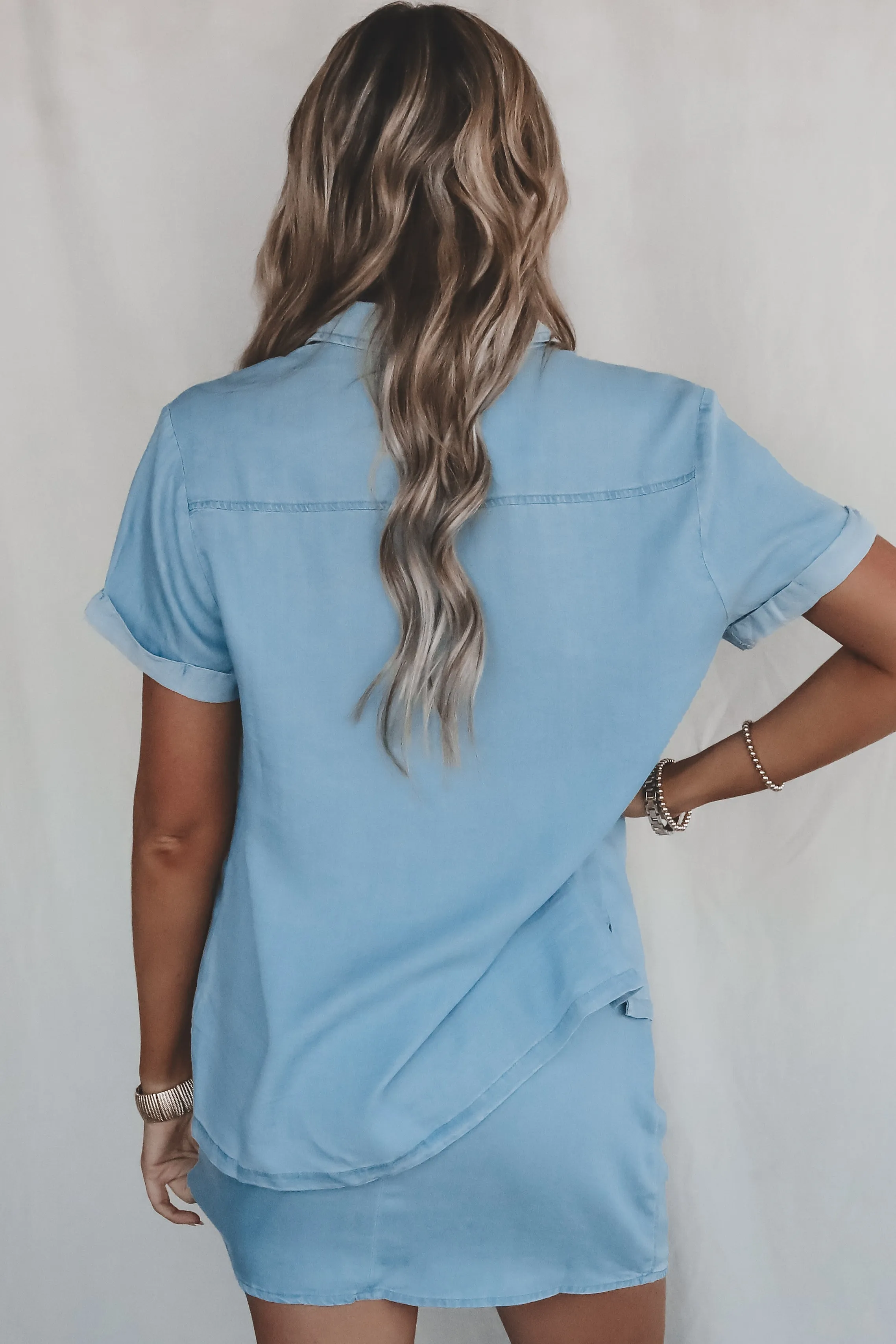 SADIE & SAGE Soft Breeze Chambray Top sold by Amazing Lace product image thumbnail 4