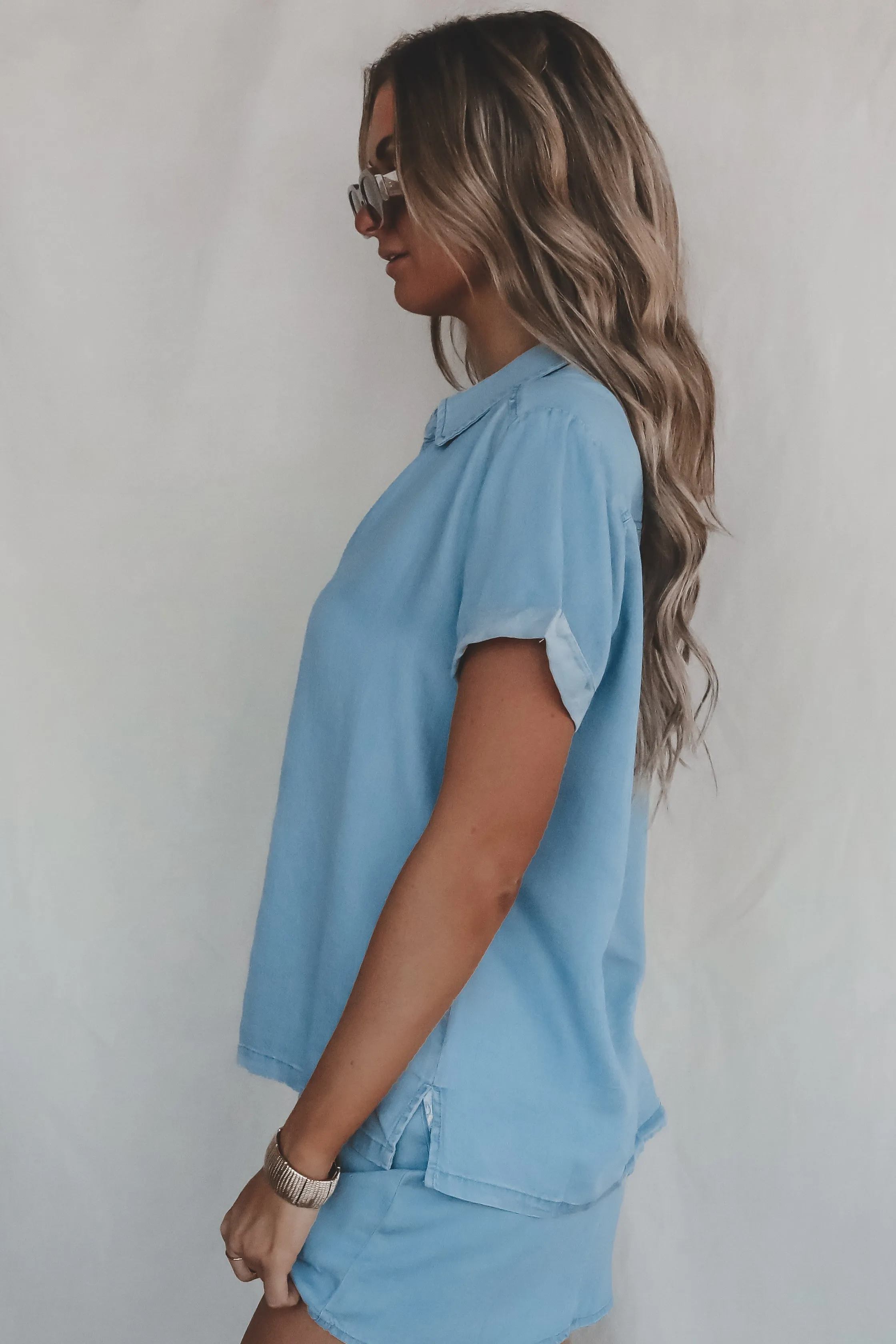 SADIE & SAGE Soft Breeze Chambray Top sold by Amazing Lace product image thumbnail 3