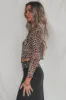 My Wild Side Is Showing Leopard Mesh Tie Top sold by Amazing Lace