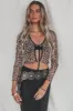 My Wild Side Is Showing Leopard Mesh Tie Top sold by Amazing Lace