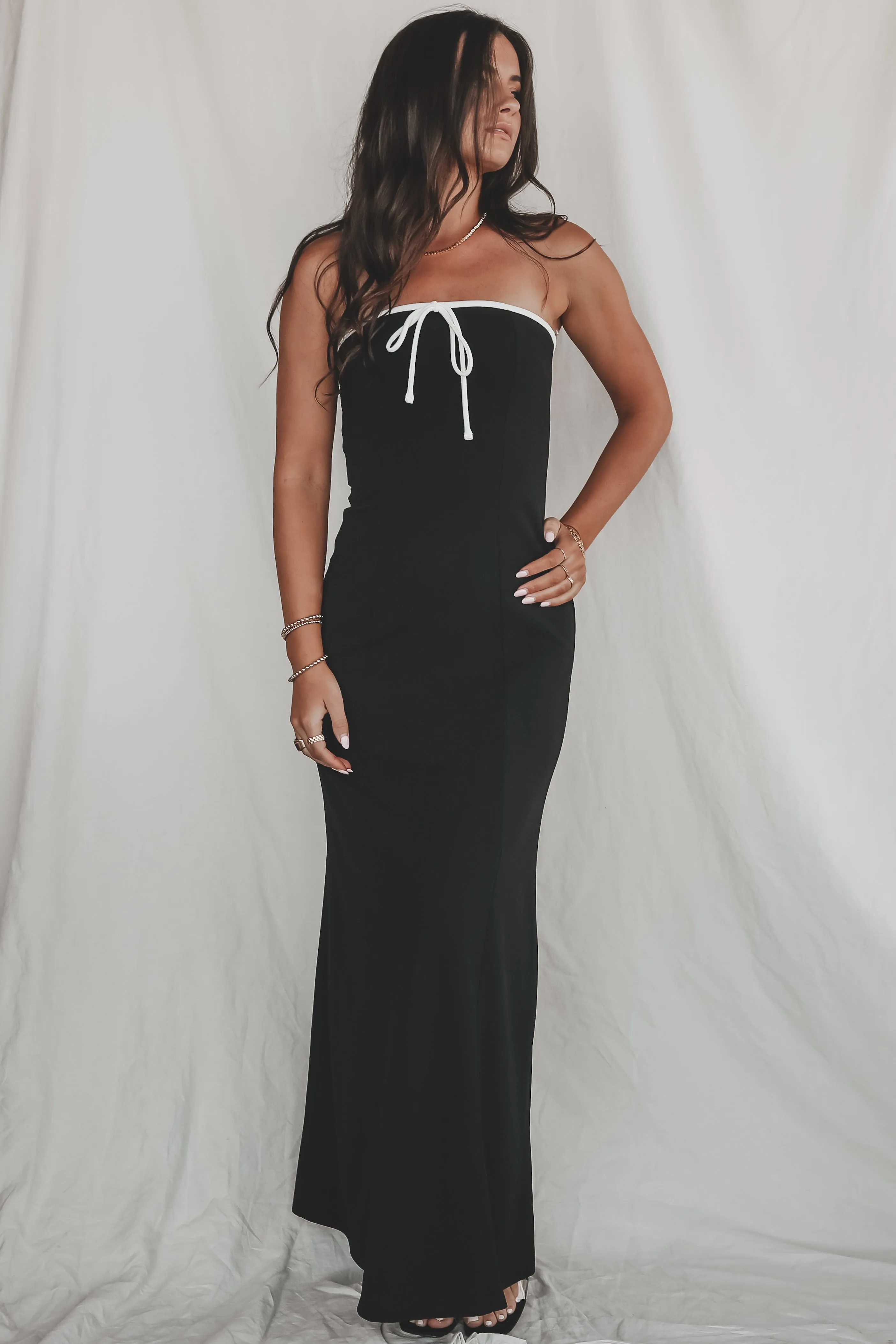 A Formal Affair Black Maxi Dress sold by Amazing Lace product image thumbnail 3