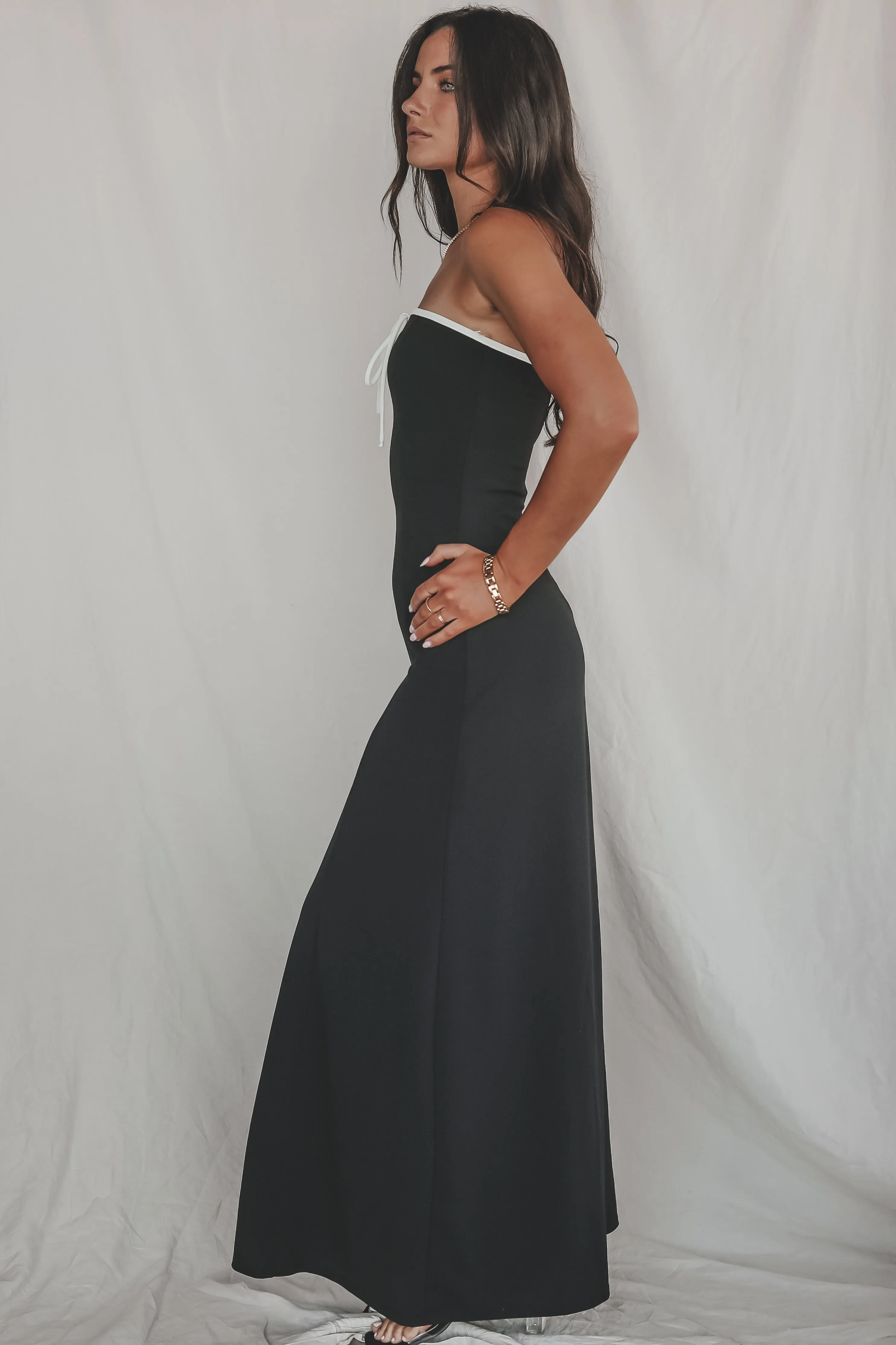 A Formal Affair Black Maxi Dress sold by Amazing Lace product image thumbnail 2