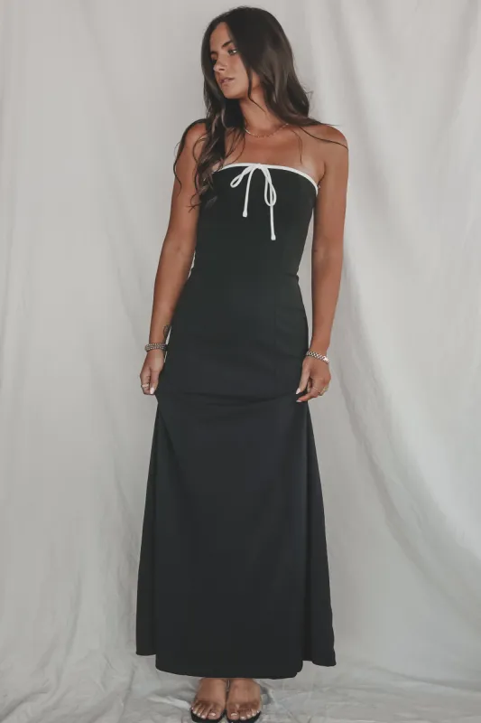 A Formal Affair Black Maxi Dress sold by Amazing Lace