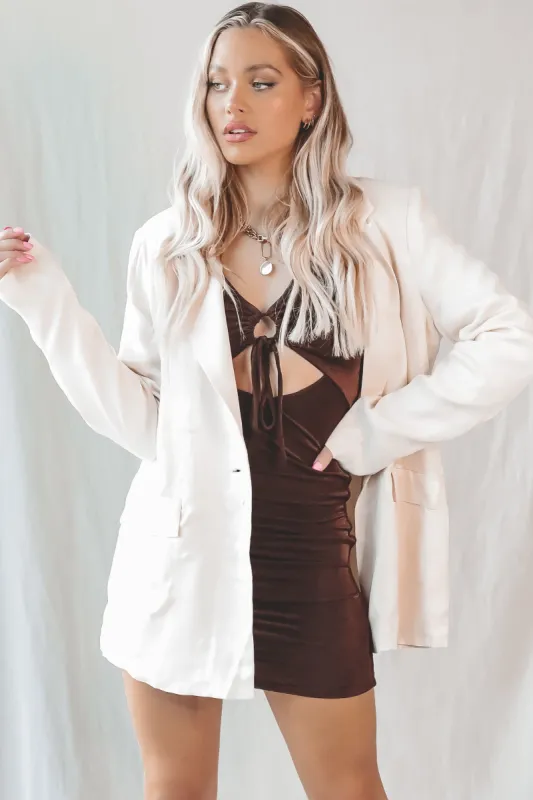 DEAL Money On You Cream Blazer Top sold by Amazing Lace