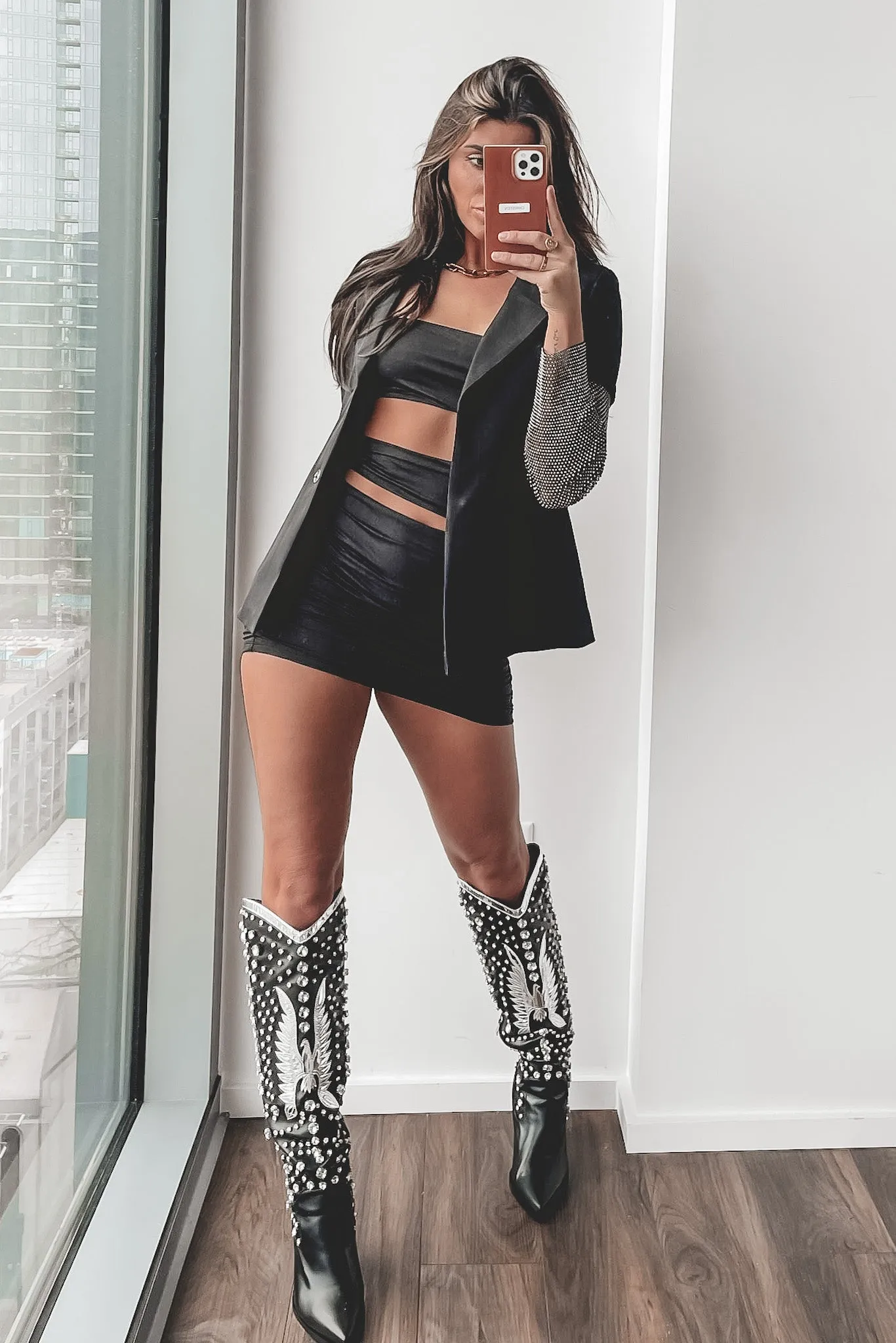 DEAL A Professional Queen Black Rhinestone Blazer Top sold by Amazing Lace product image thumbnail 2