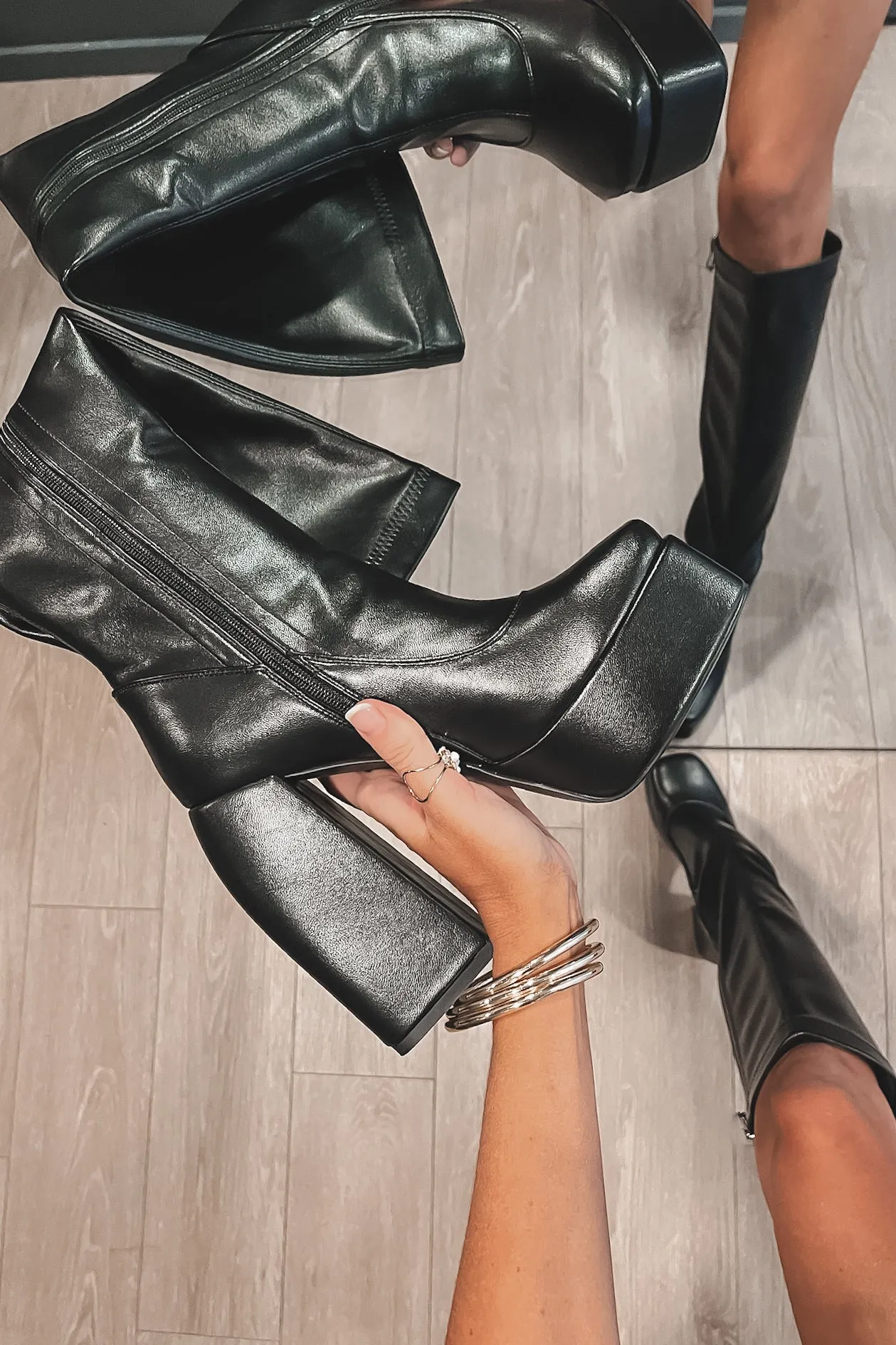 DEAL Standards High Heel Higher Leather Platform Boot sold by Amazing Lace