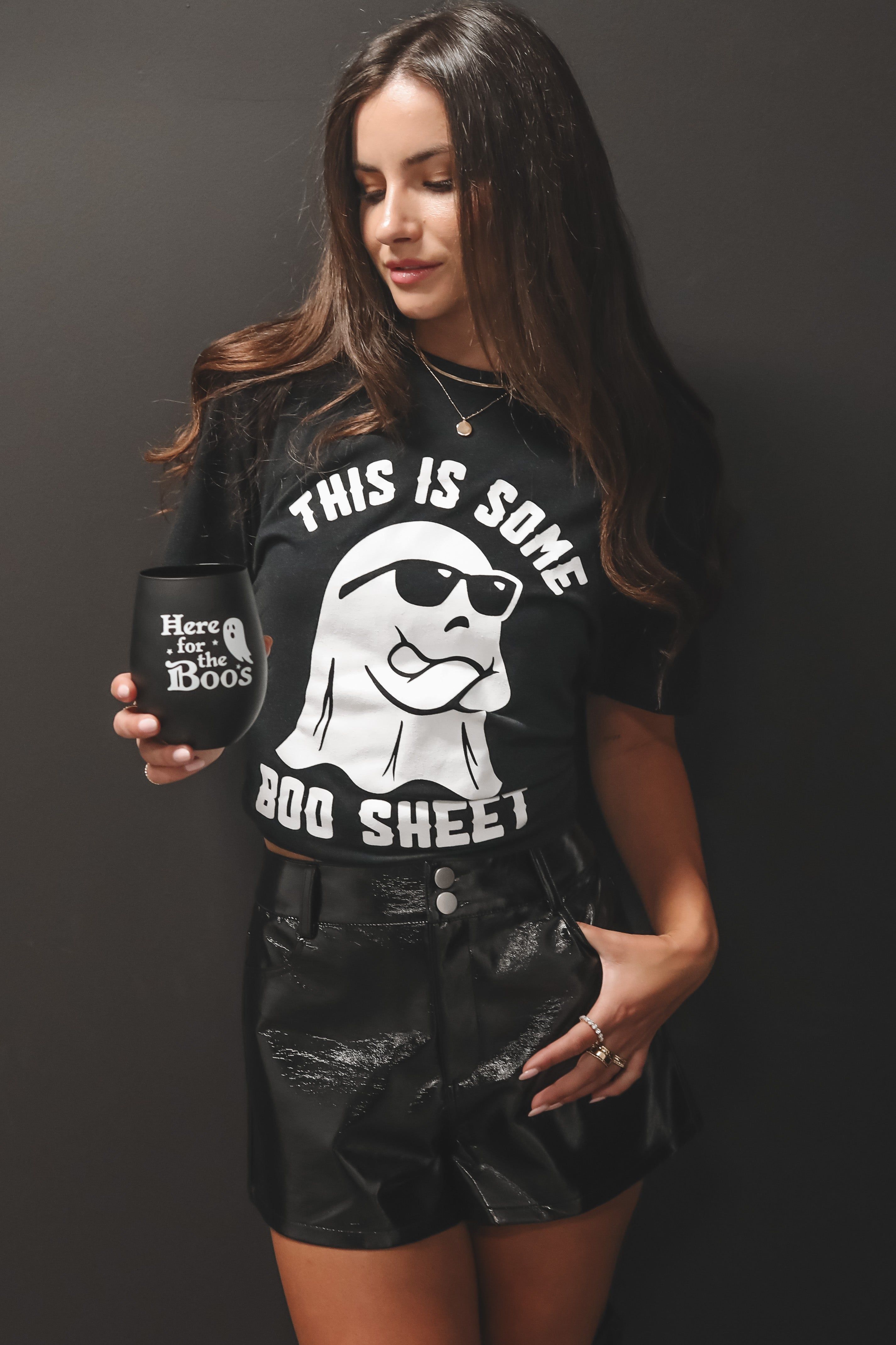 Boo Sheet Ghost Graphic Tee sold by Amazing Lace product image thumbnail 5