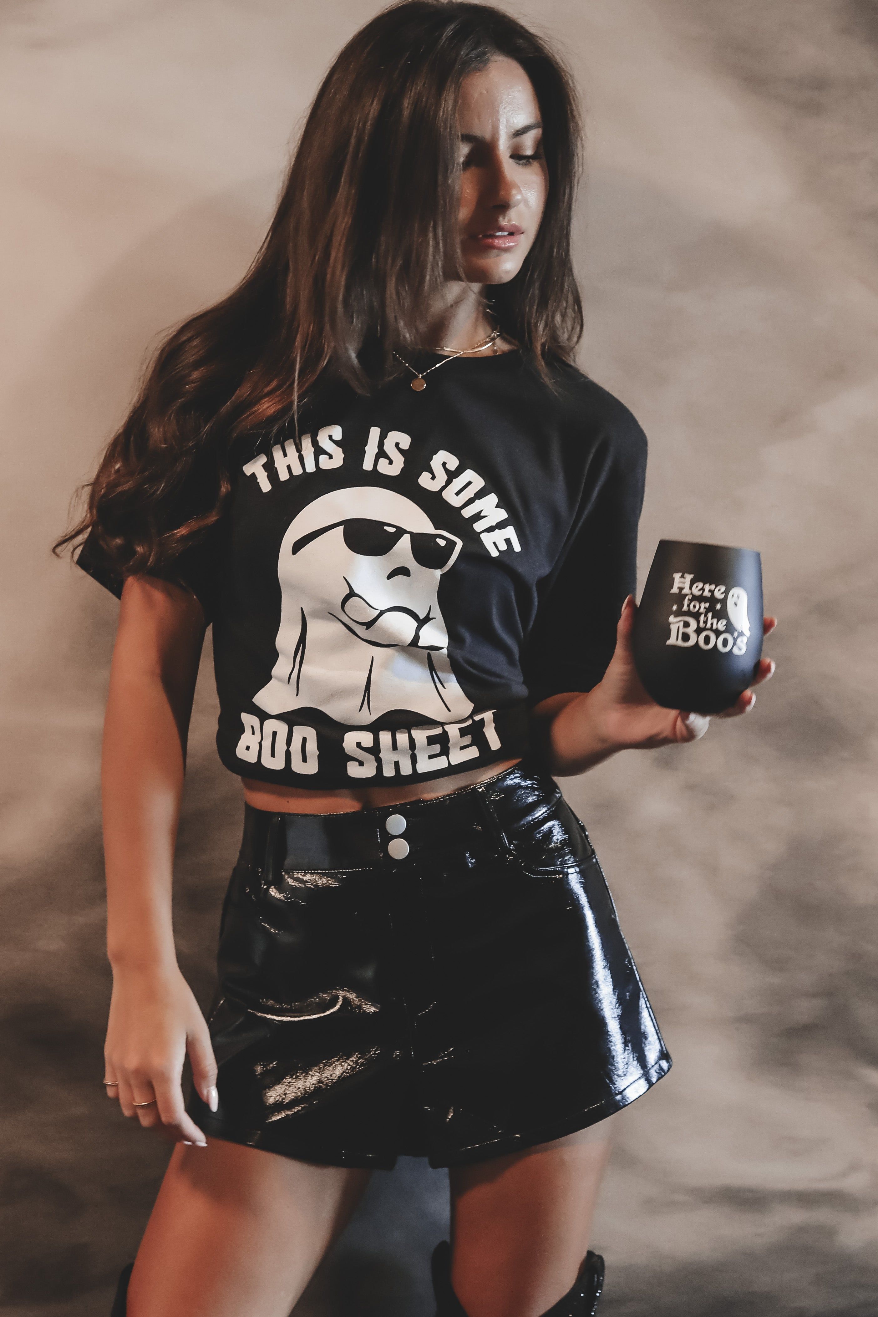 Boo Sheet Ghost Graphic Tee sold by Amazing Lace product image thumbnail 4